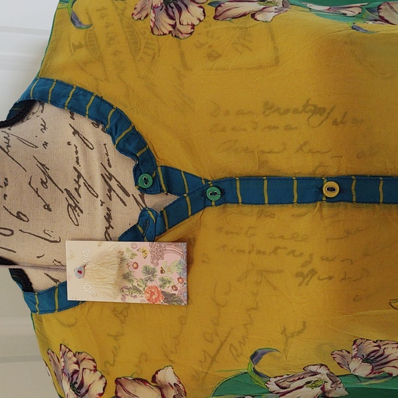 Johnny Was 💛 💚 Fleur Blouse, Large 🆕 - Picture 15 of 15